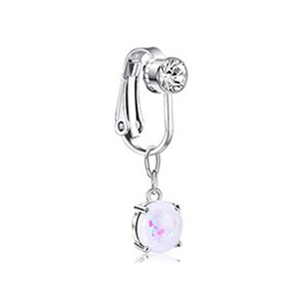 Body Jewelry Belly Button Rings - เครื่องประดับผู้หญิง ต่างหูแบบหนีบ ต่างหูหนีบกระดูกอ่อน ไม่ต้องเจาะ แหวนสะดือปลอม แหวนสะดือปลอม