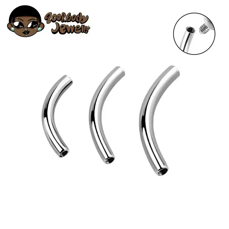 Zoor Body Jewelry - 10 ชิ้น/ล็อต ASTM F136 ไทเทเนียมด้ายภายใน Brow