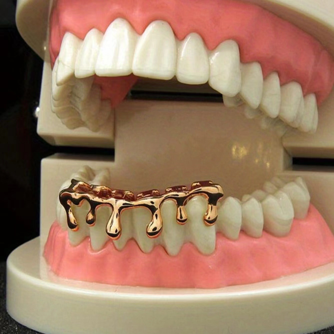 Water-Drop Lower ฟัน Hip-Hop ห - Body Jewelry Europe บทวิจารณ์และราคา