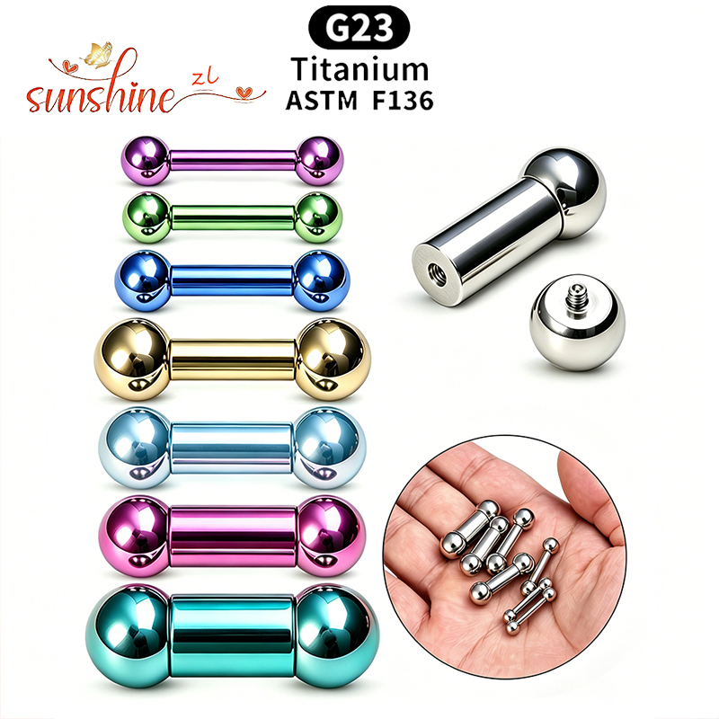ไทเทเนียมเกรดสำหรับฝังในร่างกา - Body Jewelry Internally Threaded บทวิจารณ์และราคา