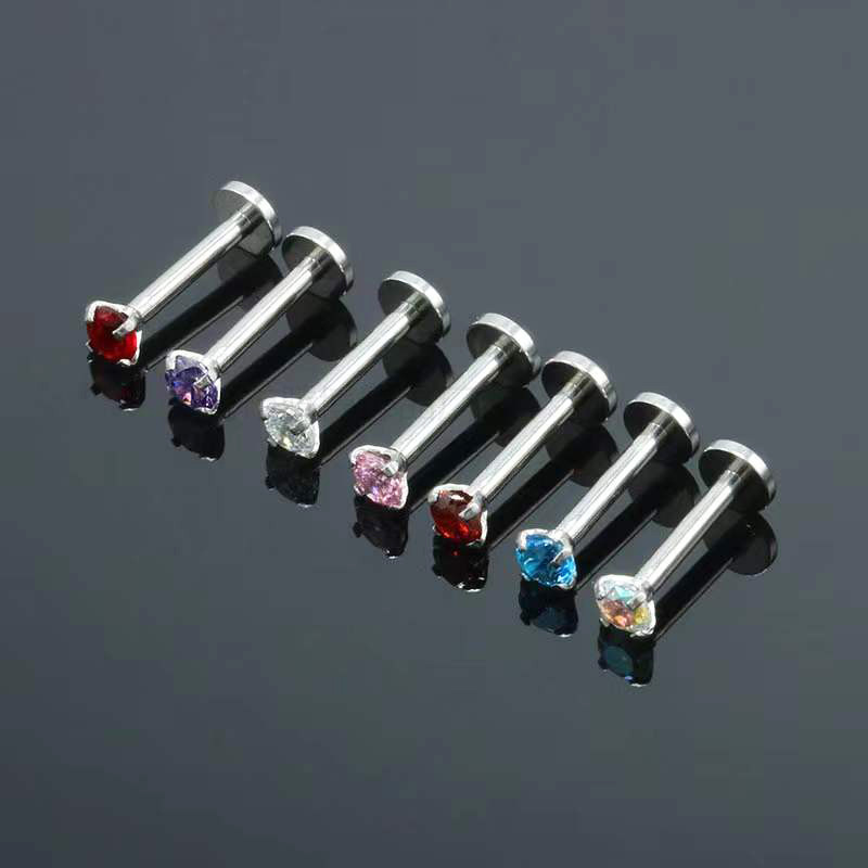 1PC ใหม่เหล็กผ่าตัด Multicolor - Body Jewelry Internally Threaded บทวิจารณ์และราคา