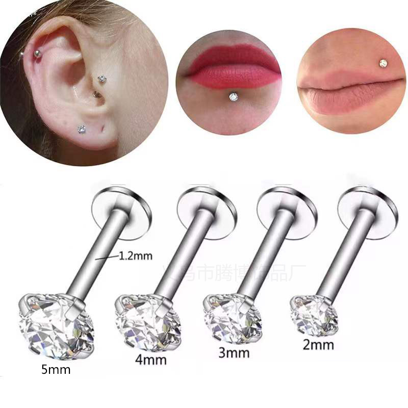 1PC ใหม่เหล็กผ่าตัด Multicolor - Body Jewelry Internally Threaded บทวิจารณ์และราคา