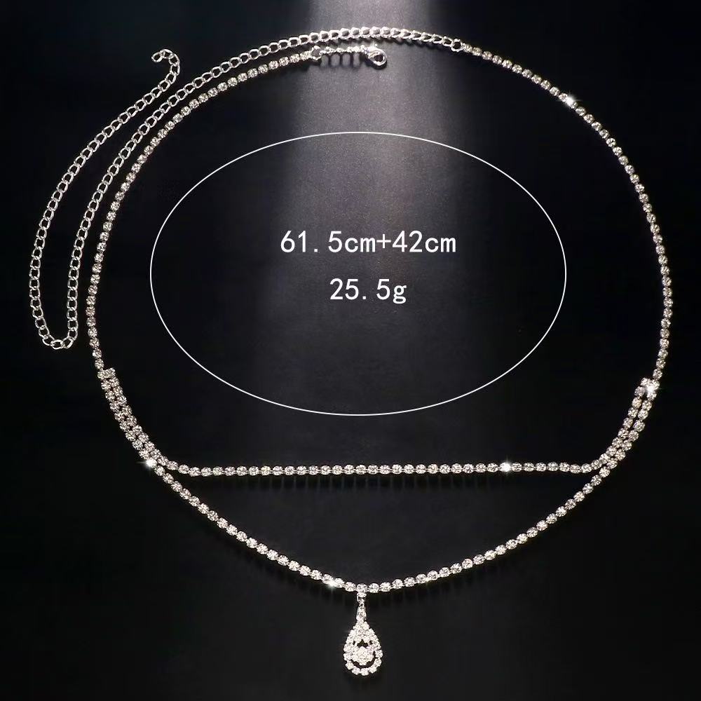เครื่องประดับร่างกายหรูหรา สาย - Body Jewelry Rhinestone บทวิจารณ์และราคา