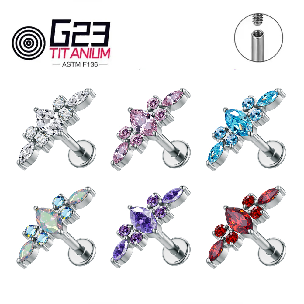 ต่างหูไทเทเนียม ASTM F136 ขนาด - Zoor Body Jewelry บทวิจารณ์และราคา