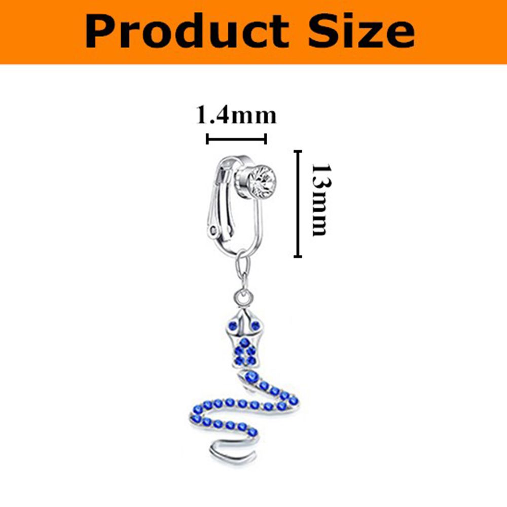 ต่างหูแบบหนีบรูปผีเสื้อ แหวนสะ - Body Jewelry Belly Button Rings บทวิจารณ์และราคา