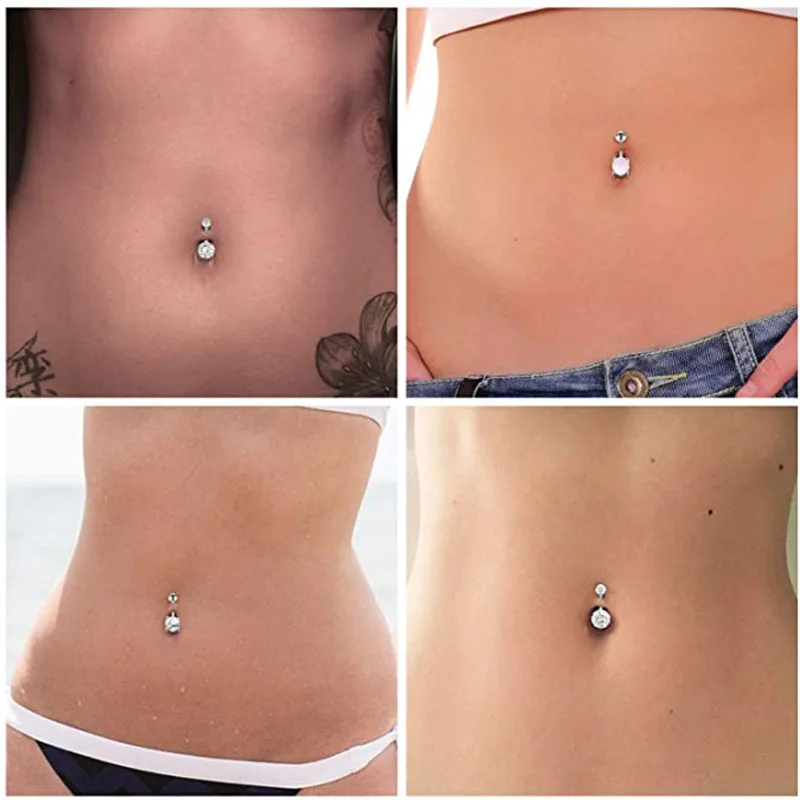 ต่างหูเจาะสะดือทำจากไทเทเนียมค - Zoor Body Jewelry บทวิจารณ์และราคา