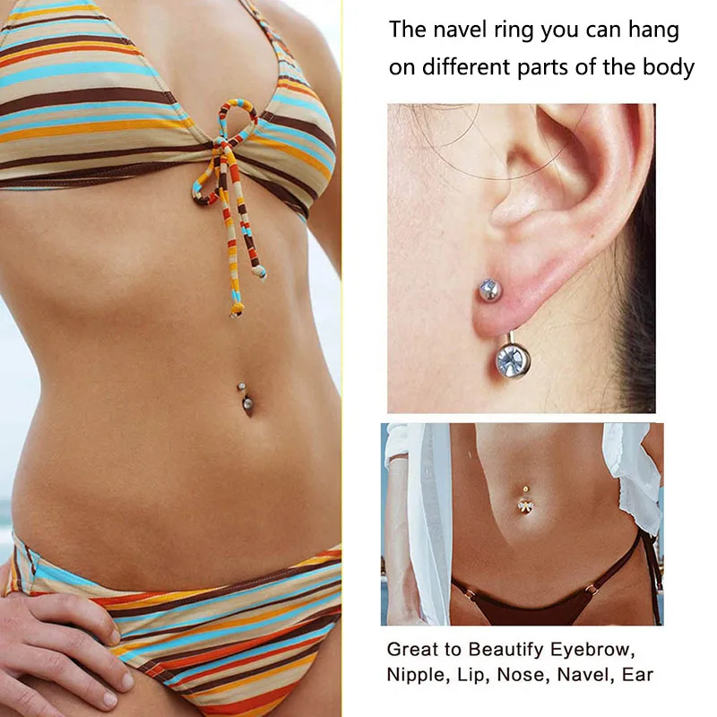 ต่างหูเจาะสะดือทำจากไทเทเนียมค - Zoor Body Jewelry บทวิจารณ์และราคา