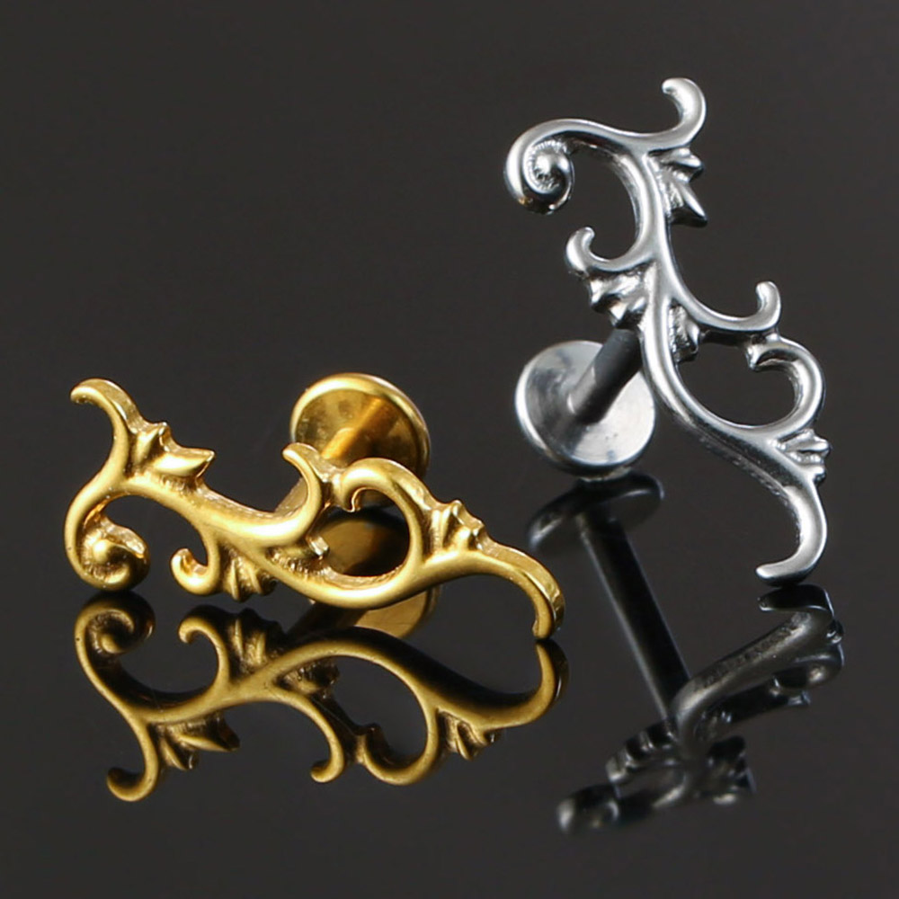 จิวเจาะหูแบบติดกระดูกอ่อนรูปเถ - Zoor Body Jewelry บทวิจารณ์และราคา