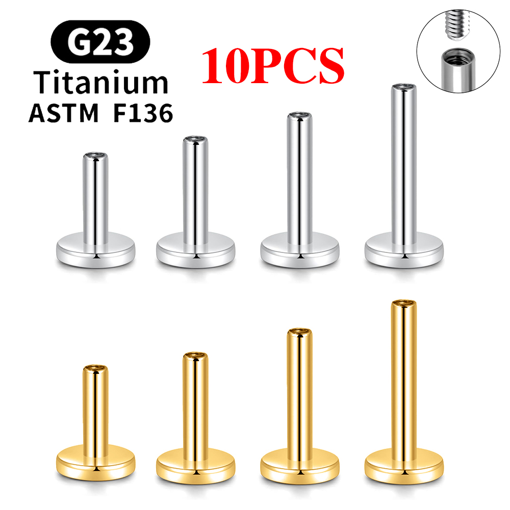 10PCS G23 ไทเทเนียมเจาะเกลียวภ - Body Jewelry Internally Threaded บทวิจารณ์และราคา