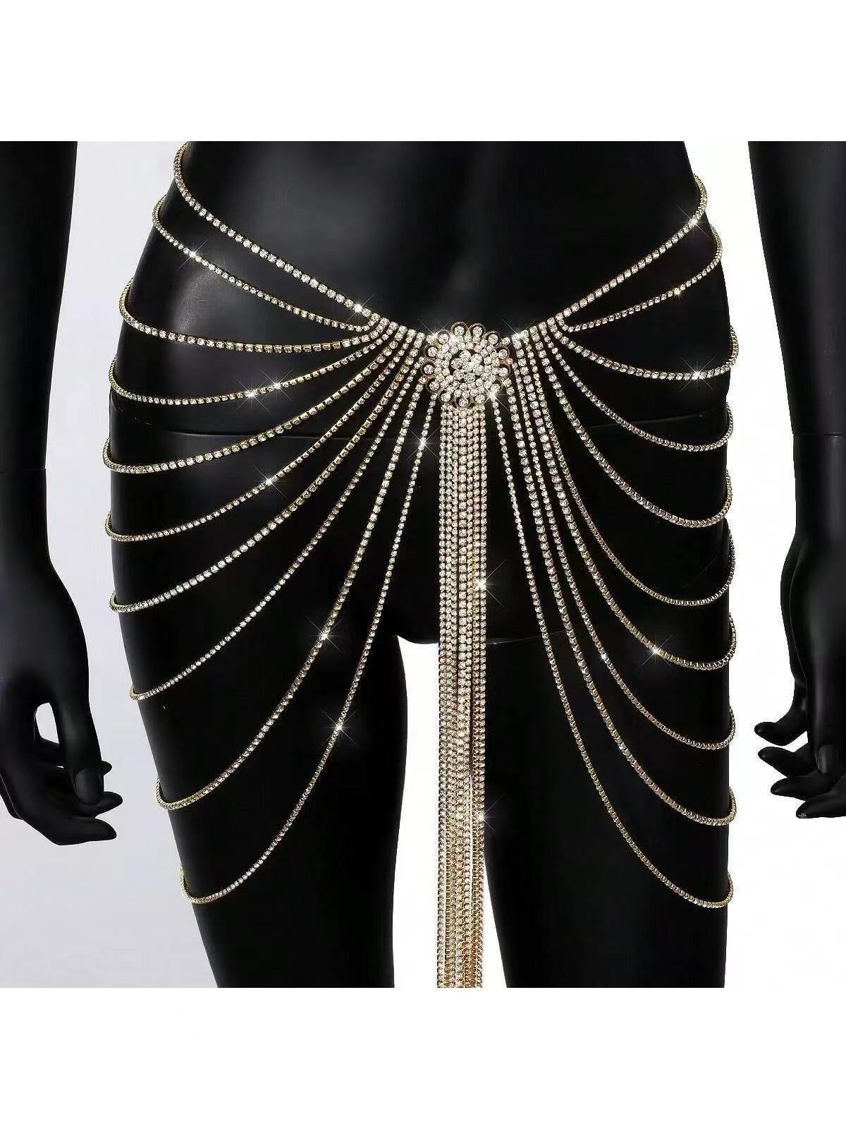 ชุดเดรสออกงานหรูหราประดับโซ่คร - Body Jewelry Europe บทวิจารณ์และราคา
