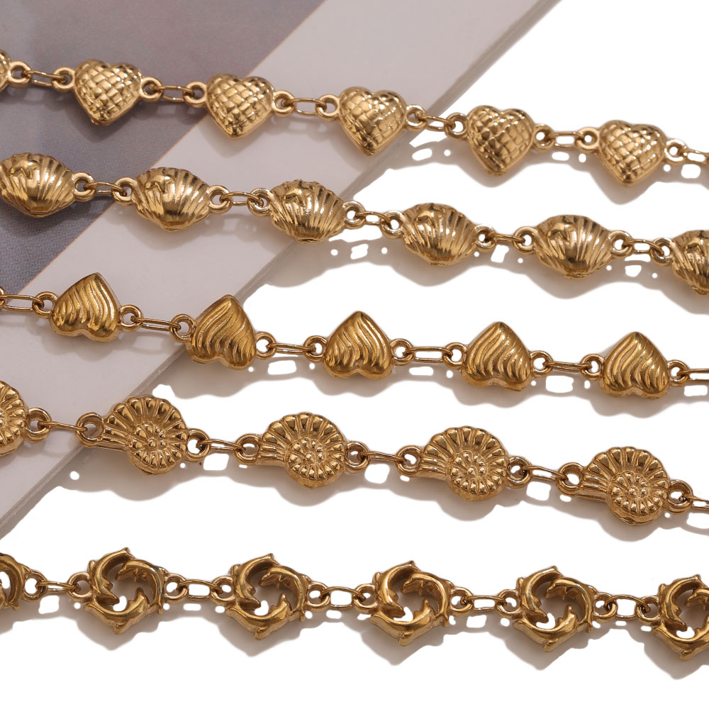 โซ่สแตนเลสเคลือบทอง PVD 1M ลาย - Body Jewelry Outfit บทวิจารณ์และราคา