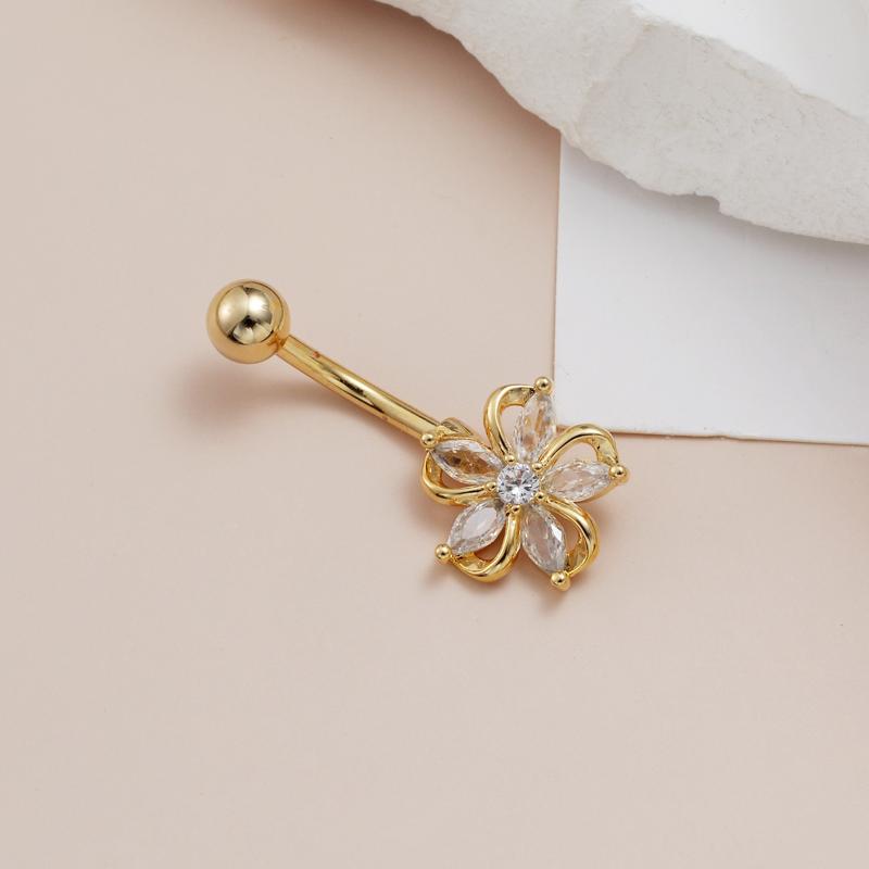 แหวนสะดือสแตนเลสแบบห้อยระย้า ป - Body Jewelry Belly Button Rings บทวิจารณ์และราคา