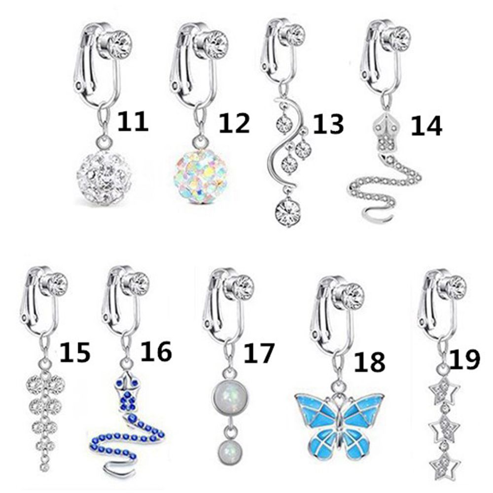 เครื่องประดับผู้หญิง ต่างหูแบบ - Body Jewelry Belly Button Rings บทวิจารณ์และราคา