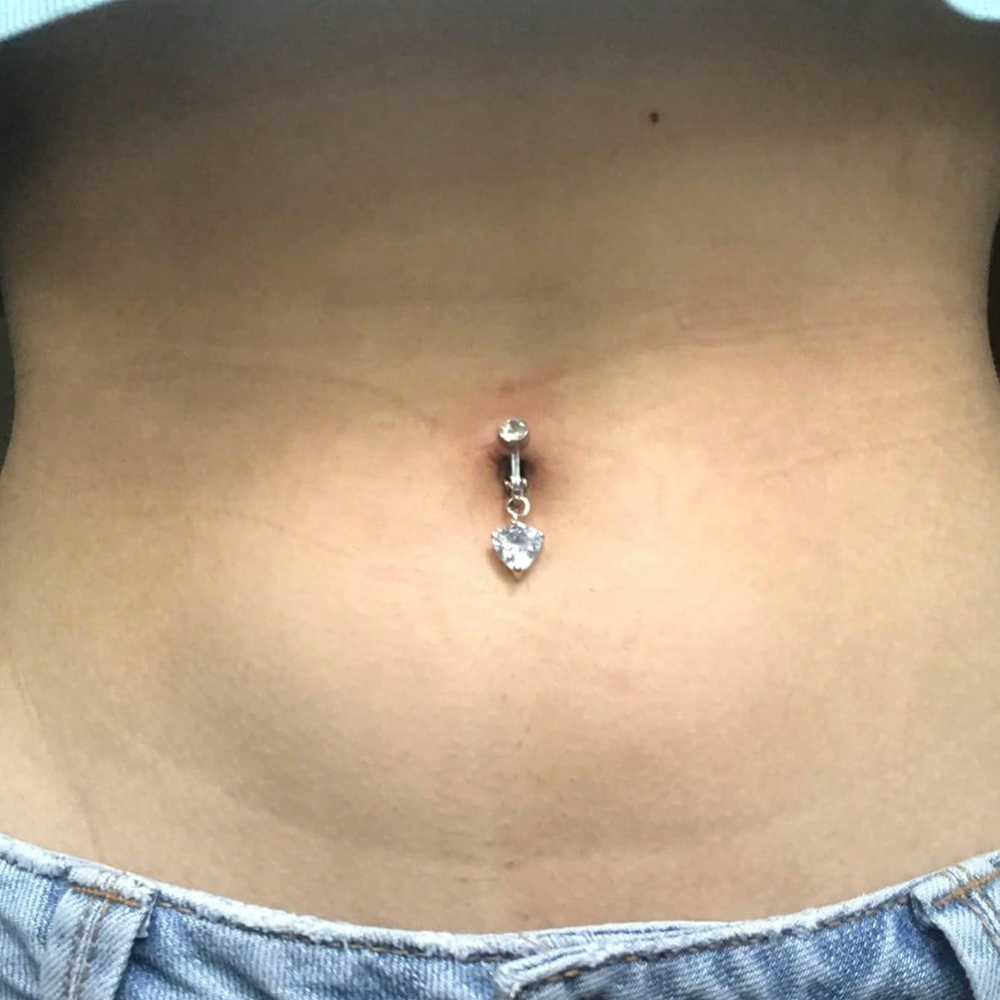 แหวนเจาะหน้าท้องปลอมสีทองรูปผี - Body Jewelry Belly Button Rings บทวิจารณ์และราคา