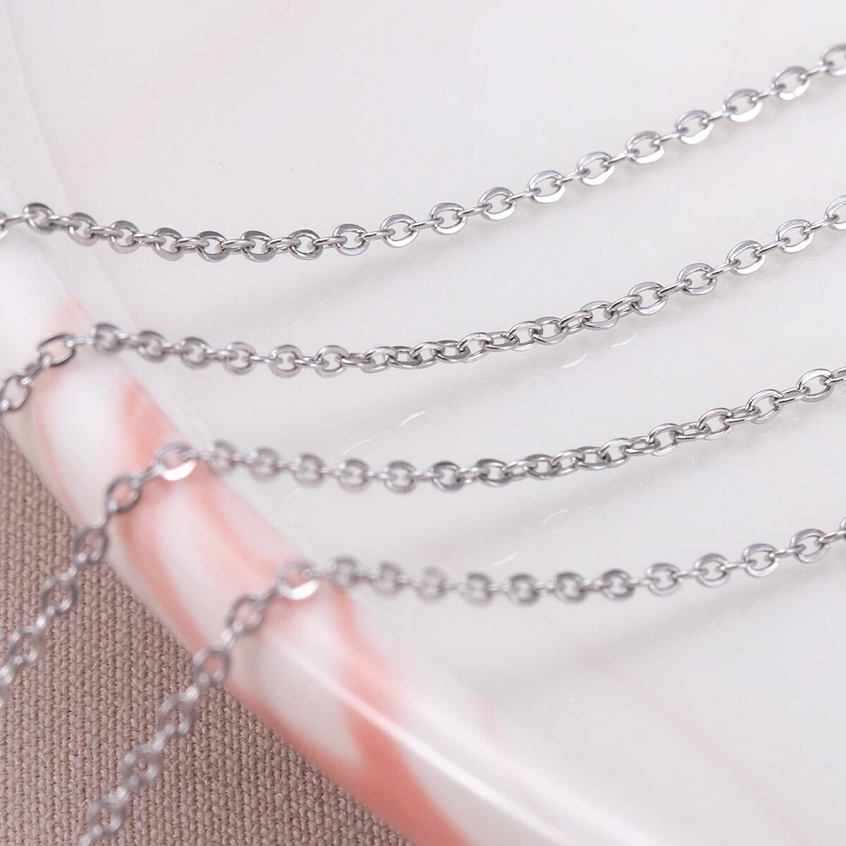 โซ่สแตนเลสทรงโอขนาด 10 เมตร สำ - Body Jewelry Outfit บทวิจารณ์และราคา