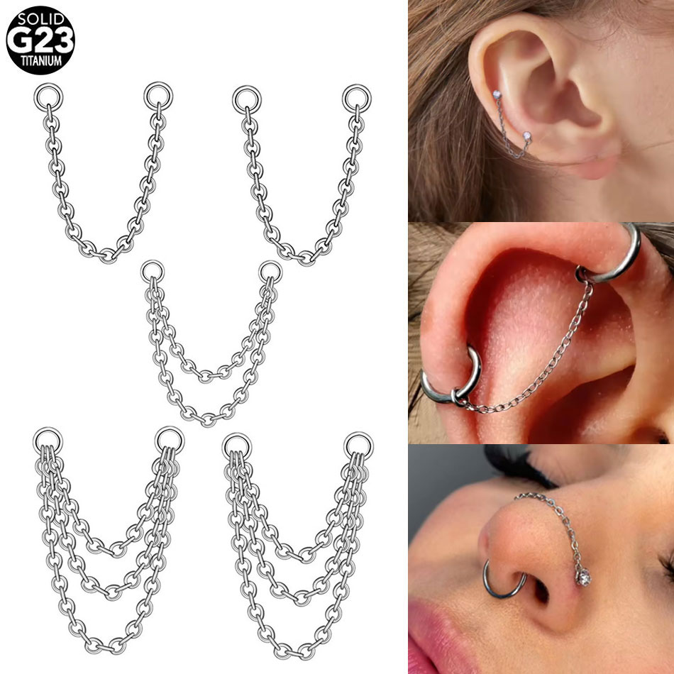 สร้อยคอไทเทเนียมแบบสองชั้นสำหร - Zoor Body Jewelry บทวิจารณ์และราคา