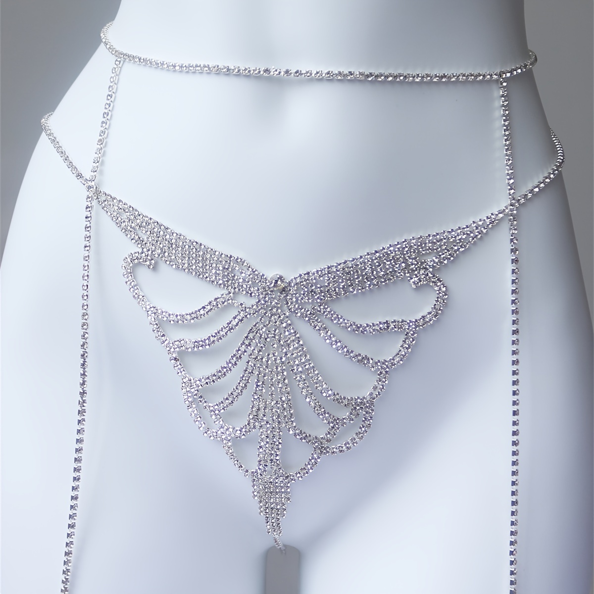 สร้อยคอประดับพลอยเทียมแบบหลายช - Body Jewelry Rhinestone บทวิจารณ์และราคา