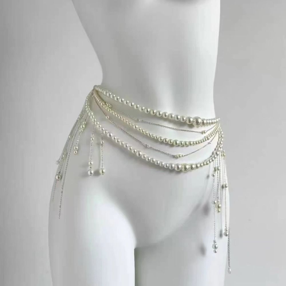 โซ่คาดเอวไข่มุกแฟชั่นสุดหรู เค - Body Jewelry Outfit บทวิจารณ์และราคา