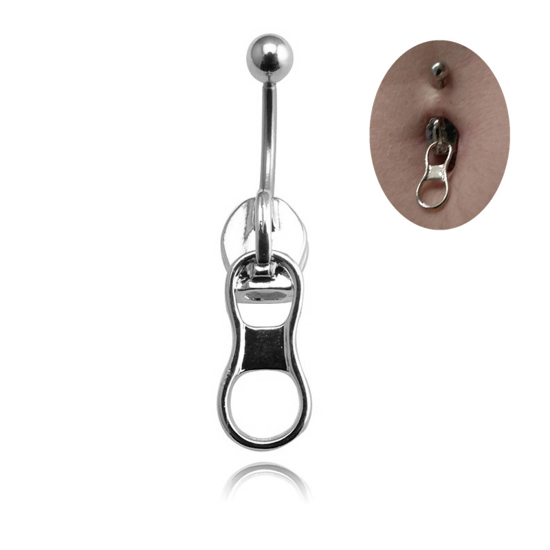 แหวนสะดือสไตล์พังก์ใหม่ ทำจากส - Body Jewelry Belly Button Rings บทวิจารณ์และราคา