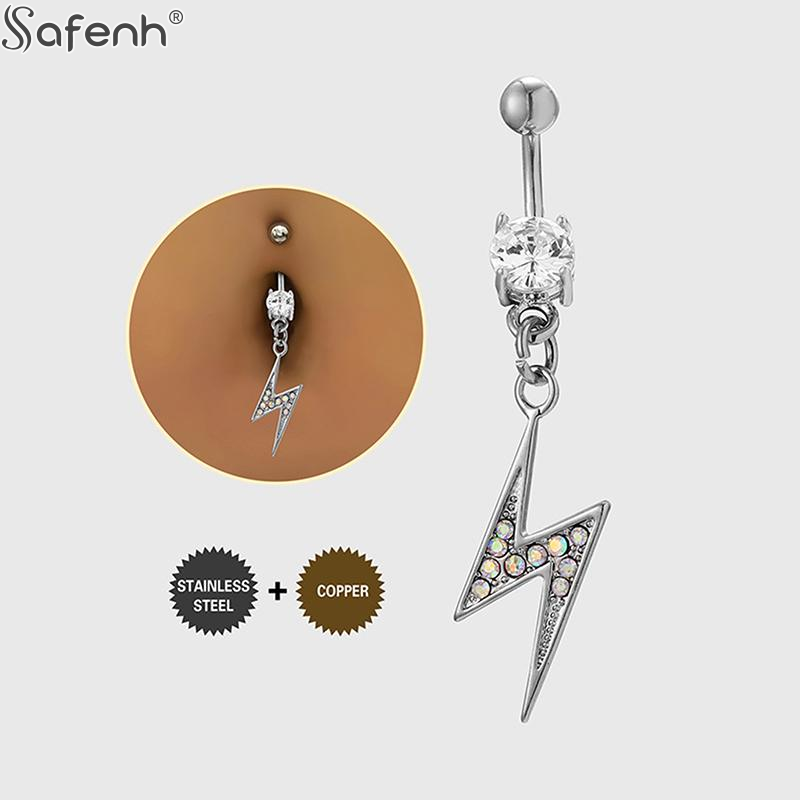 จิวเจาะสะดือทองแดงคุณภาพสูง 1  - Body Jewelry Belly Button Rings บทวิจารณ์และราคา