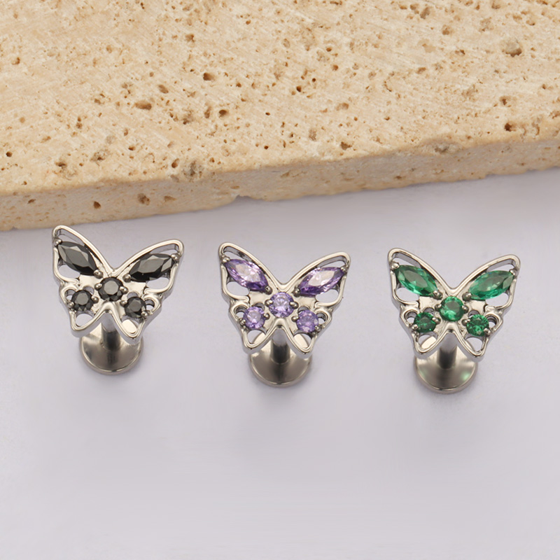 ต่างหูไทเทเนียม ASTM F136 แบบก - Zoor Body Jewelry บทวิจารณ์และราคา