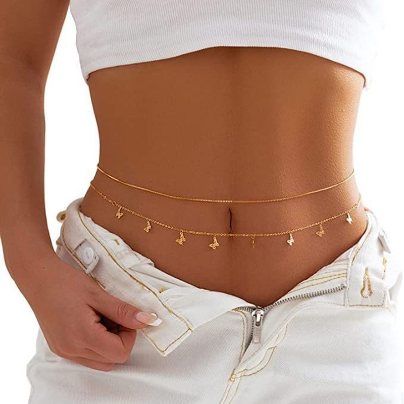 สร้อยลูกปัดสองชั้นแบบแฟชั่นแบบ - Body Jewelry Outfit บทวิจารณ์และราคา