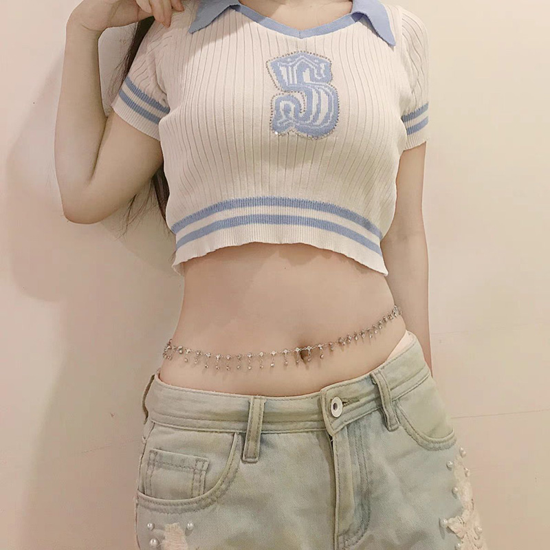 สร้อยลูกปัดสองชั้นแบบแฟชั่นแบบ - Body Jewelry Outfit บทวิจารณ์และราคา